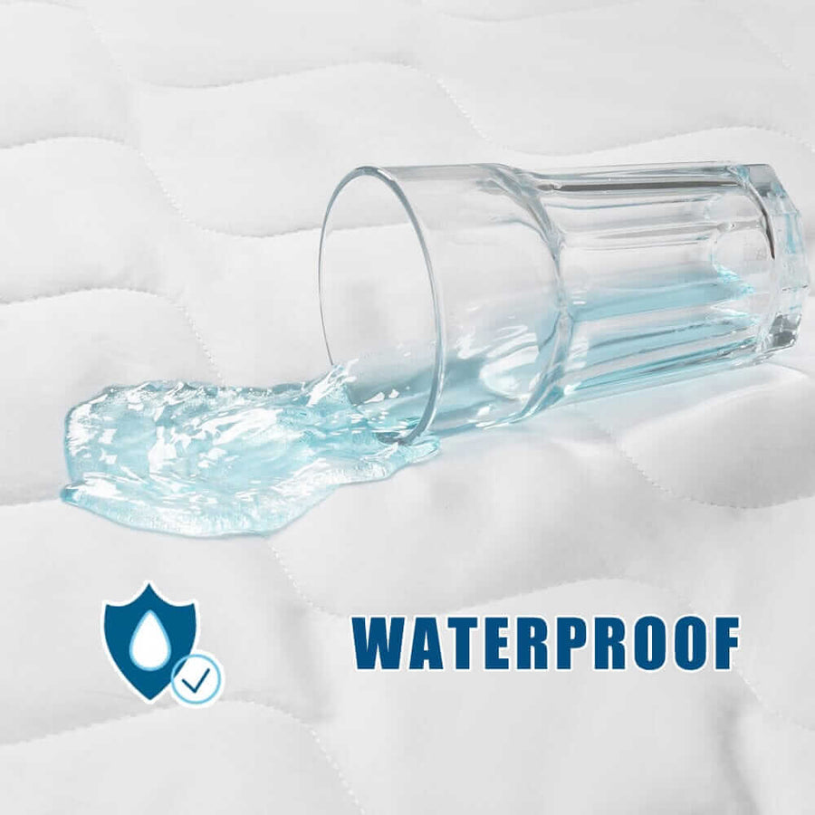 Deluxe Microfiber Waterproof Quilted Mattress Pad Waterproof Mattress Pad Bargoose Home Textiles, Inc.