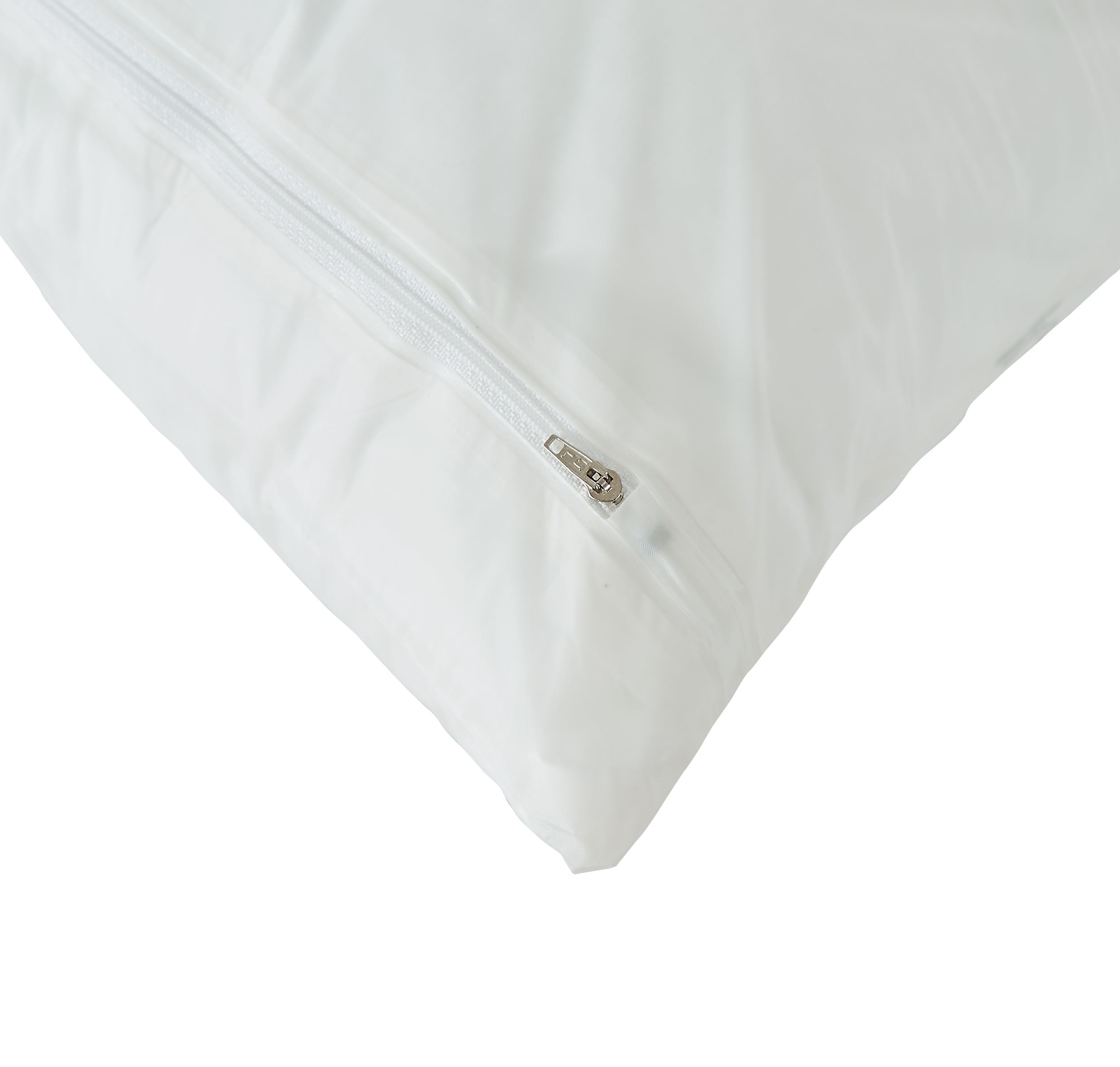 3 Gauge Zippered Vinyl Pillow Encasement - 2 PACK Pillow Protector Bargoose Home Textiles, Inc. Standard (21x27) 