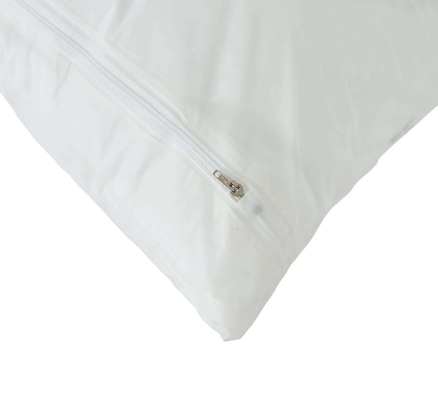 3 Gauge Zippered Vinyl Pillow Encasement - 2 PACK Pillow Protector Bargoose Home Textiles, Inc. Standard (21x27)