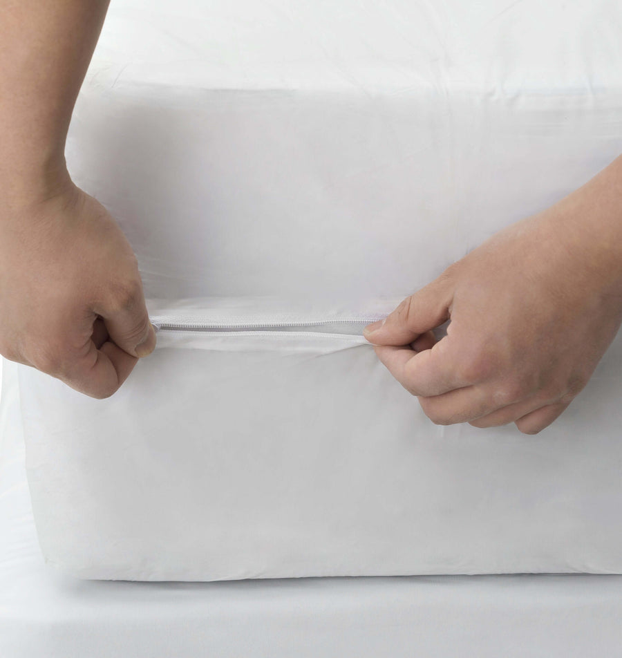 AllergyCare™ - Cotton Zippered Mattress Encasement Protector Zippered Mattress Protector / Cover Bargoose Home Textiles, Inc.