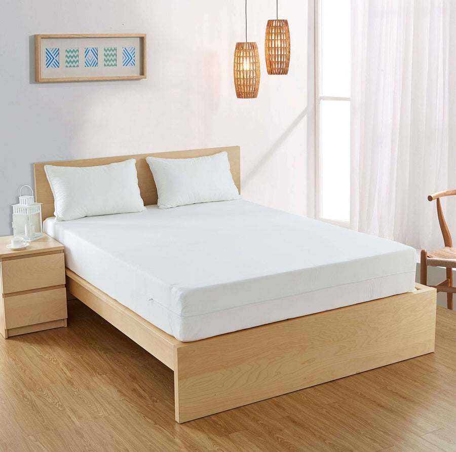 AllergyCare™ - Cotton Zippered Mattress Encasement Protector Zippered Mattress Protector / Cover Bargoose Home Textiles, Inc.