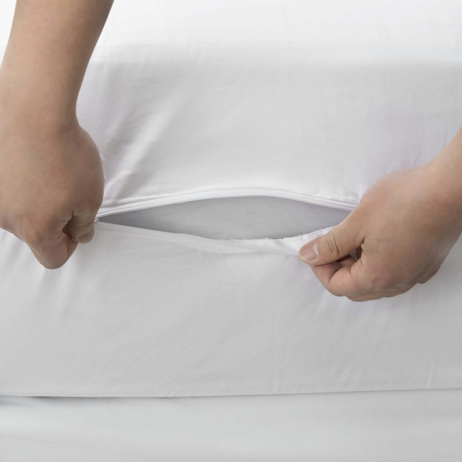 AllergyCare™ - Cotton Zippered Mattress Encasement Protector Zippered Mattress Protector / Cover Bargoose Home Textiles, Inc.