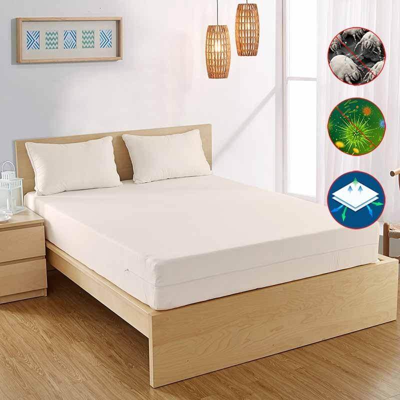 AllergyCare™ - Organic Cotton Zippered Mattress Encasement, GOTS, OKEO-TEX Certified Zippered Mattress Protector / Cover Bargoose Home Textiles, Inc.