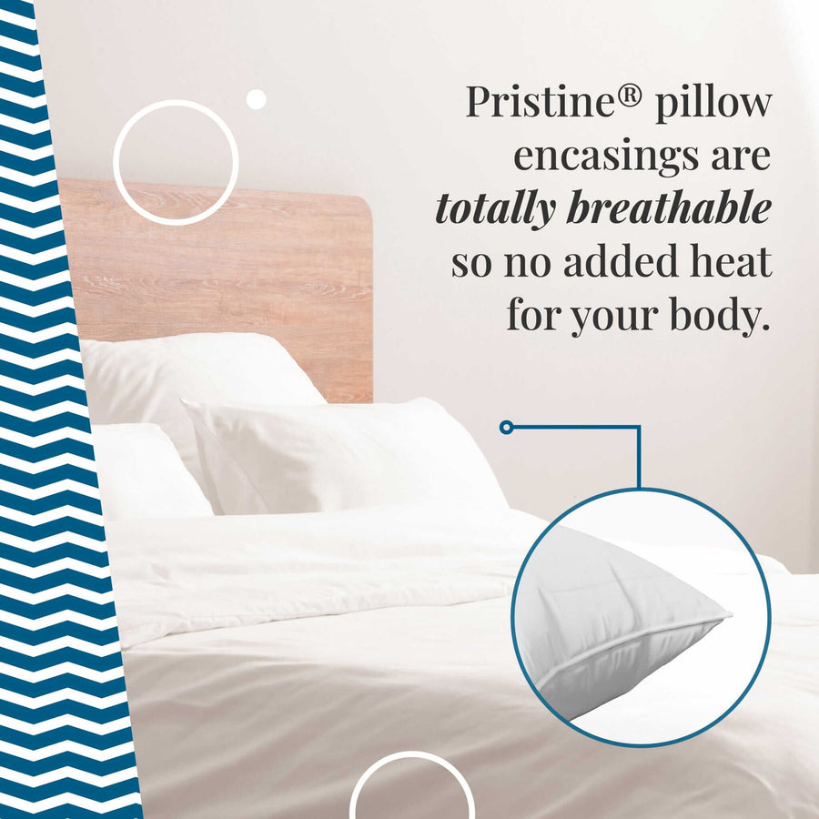 AllergyCare Pristine® Allergen Barrier Zippered Pillow Covers Pillow Protector Bargoose Home Textiles, Inc.
