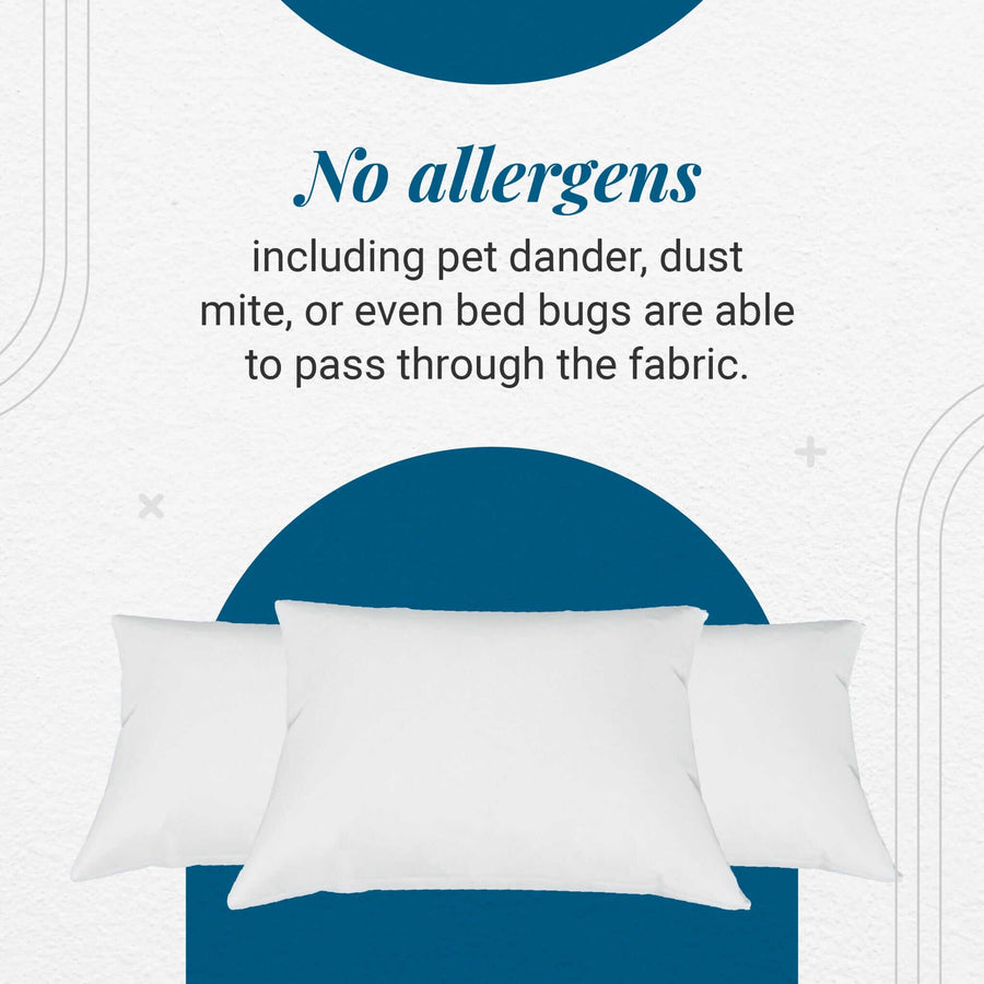 AllergyCare Pristine® Allergen Barrier Zippered Pillow Covers Pillow Protector Bargoose Home Textiles, Inc.