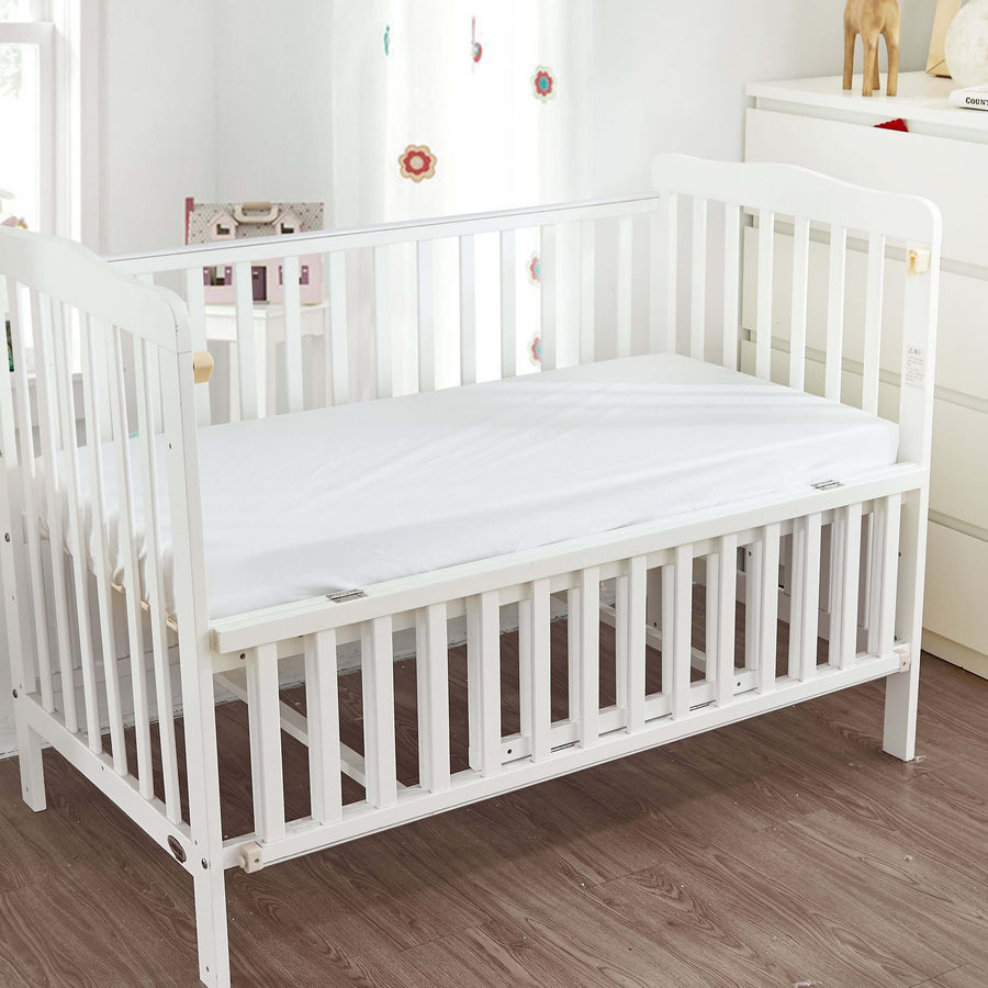 Baby Crib Fitted Saftey® Sheets Crib Sheet Bargoose Home Textiles, Inc. 22" x 44" x 3" White