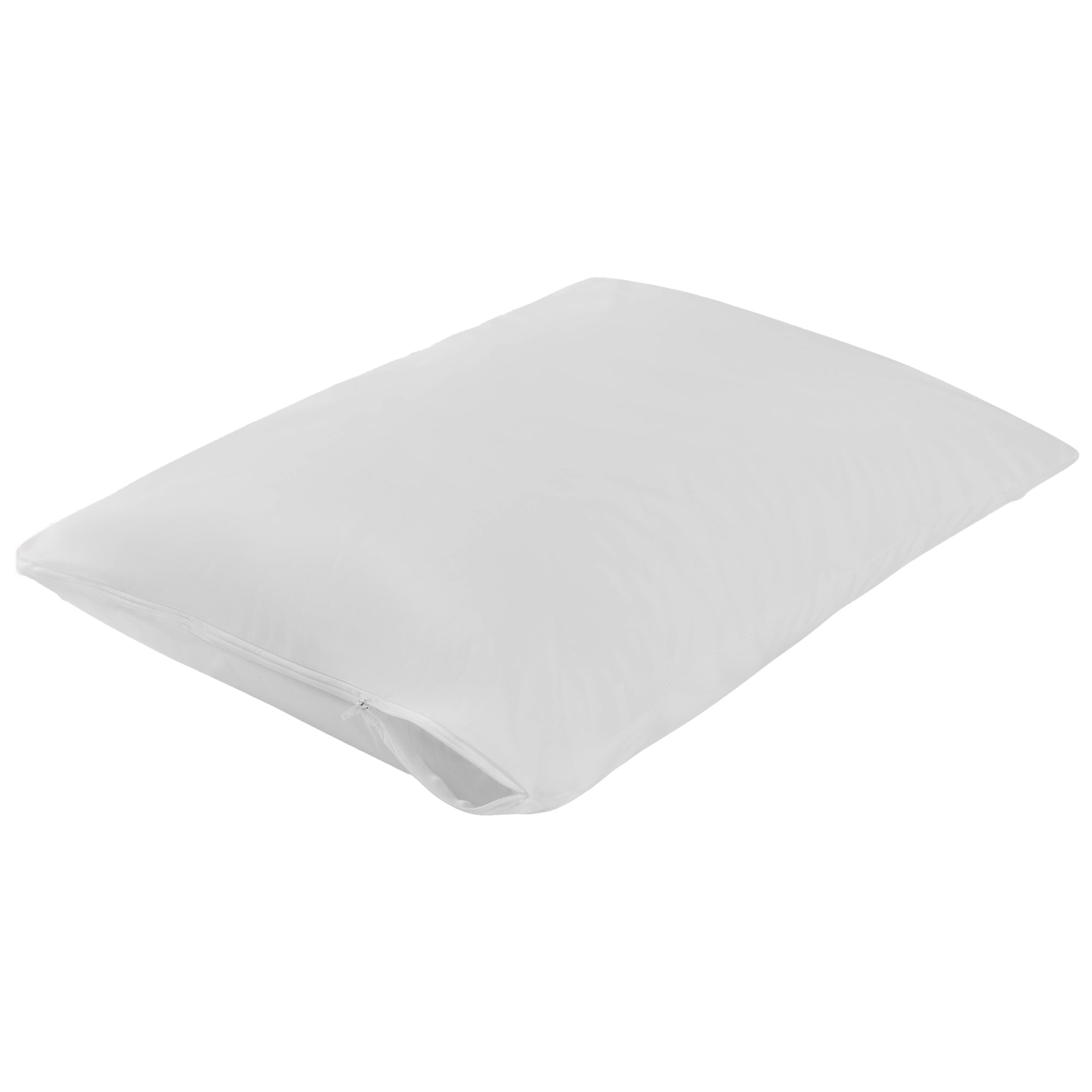 Bargoose Standard Zippered Pillow Cover (White) | T-130 Cotton/Polyester Blend | Case Pack Available Pillow Protector Bargoose Home Textiles, Inc. Standard (21" x 27") 