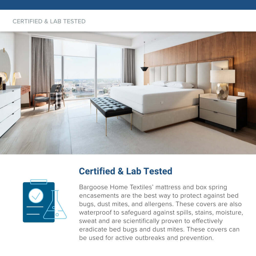 BedBug Solution™ Elite Zippered Mattress Encasement Zippered Mattress Protector / Cover Bargoose Home Textiles, Inc.