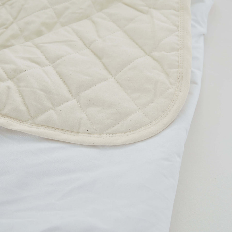 Natural Cotton Fitted Bassinet Sheets For 15" x 30" Crib Mattress - 2 Pack Crib Sheet Bargoose Home Textiles, Inc.