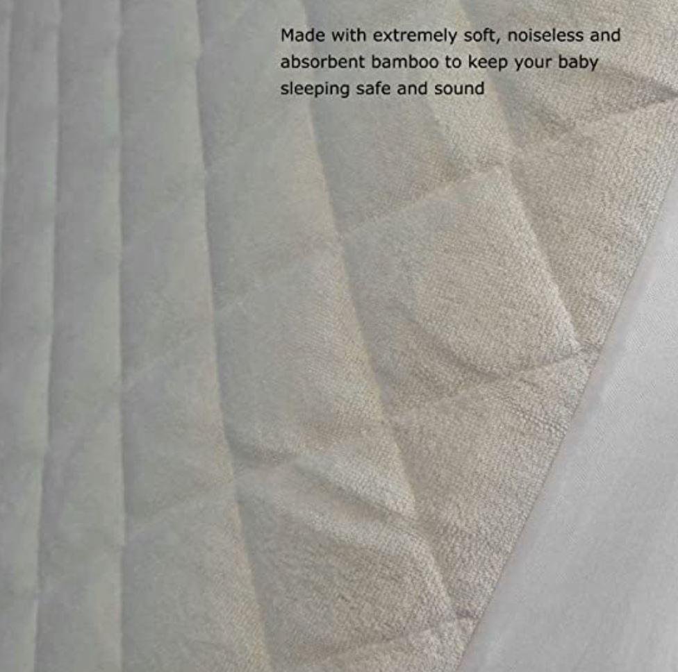 Organic, Bamboo Crib Mattress Pad - Quilted, Deep Skirt - 28" x 52" Waterproof Mattress Pad Bargoose Home Textiles, Inc. 