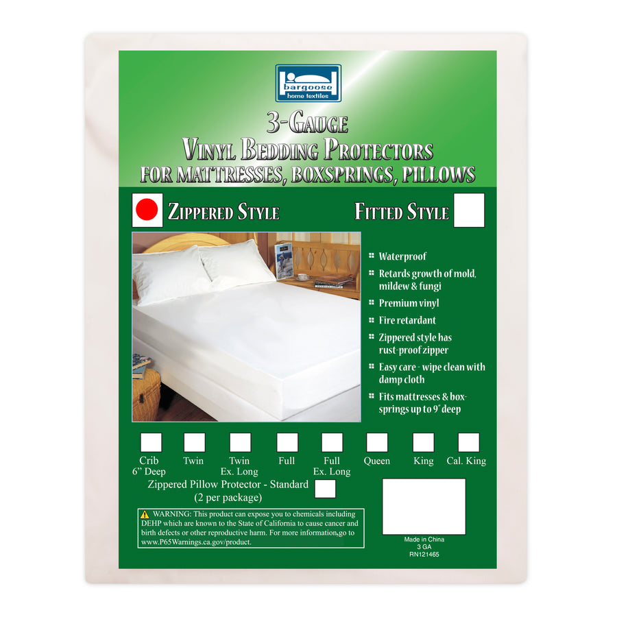 Waterproof Vinyl Mattress Protector | Bargoose Bedding