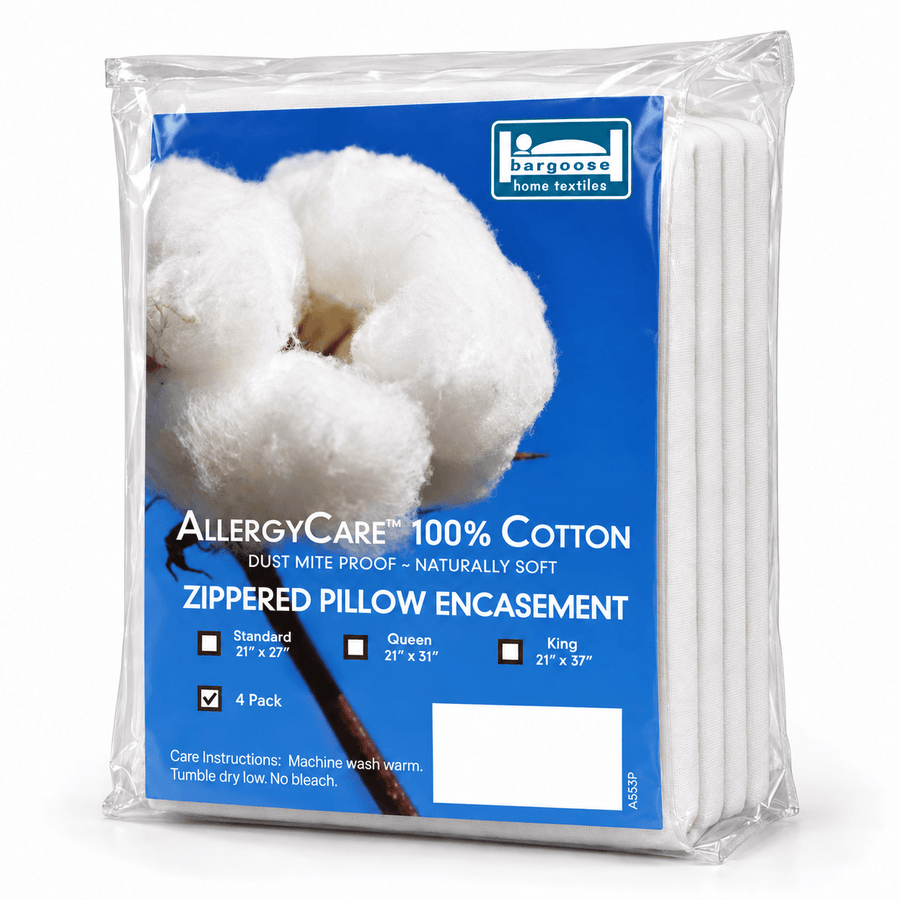 Protège-oreiller anti-allergènes en coton AllergyCare™