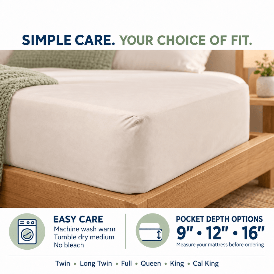Protège-matelas housse en coton biologique AllergyCare