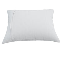 White AllergyCare 100% cotton zippered pillow protector by Bargoose