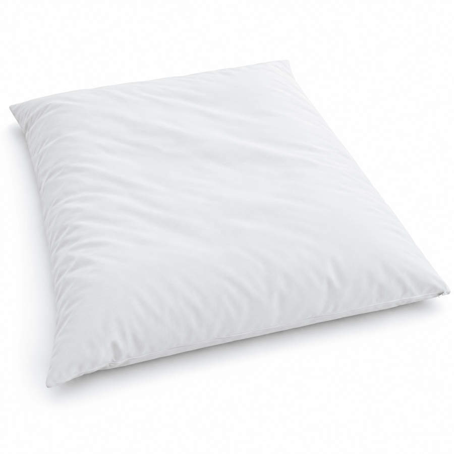 AllergyCare stretch knit cover zipped around a comforter, laid flat