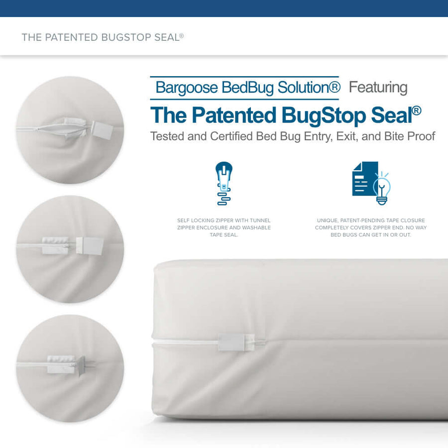 BedBug Solution™ 6 Gauge Vinyl Zippered Mattress Encasements Zippered Mattress Protector / Cover Bargoose Home Textiles, Inc. 
