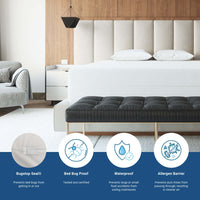 BedBug Solution™ 6 Gauge Vinyl Zippered Mattress Encasements Zippered Mattress Protector / Cover Bargoose Home Textiles, Inc. 