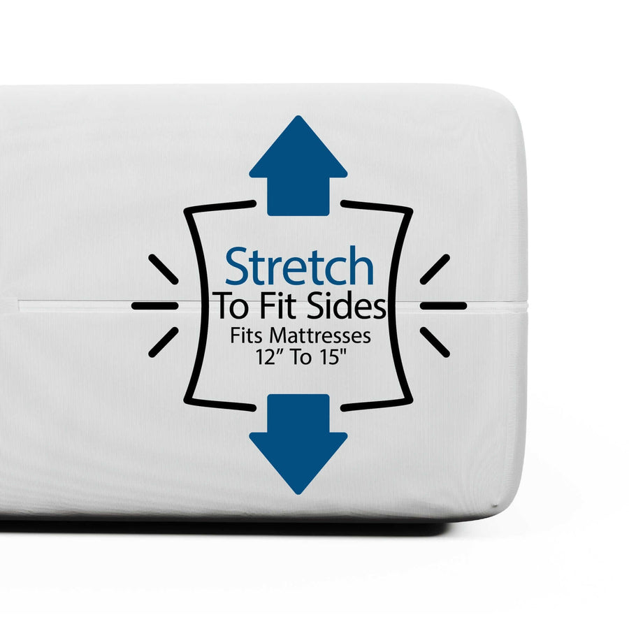 BedBug Solution™ Deep Hybrid Zippered Mattress Encasing - Stretches To Fit 12"- 16" Mattresses Zippered Mattress Protector / Cover Bargoose Home Textiles, Inc. 