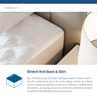 Deluxe Four Ply Quilted Waterproof Mattress Pad Waterproof Mattress Pad Bargoose Home Textiles, Inc. 