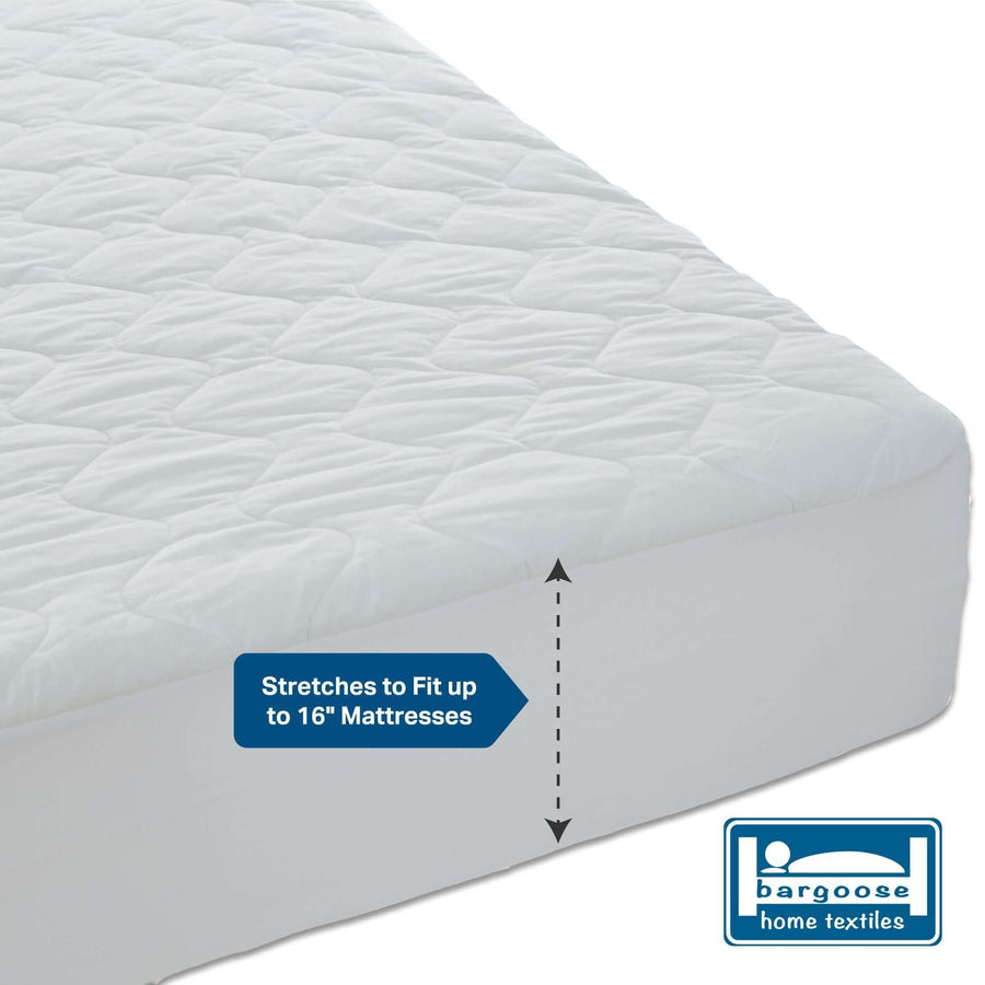 Deluxe Quilted Waterproof Mattress Pad Waterproof Mattress Pad Bargoose Home Textiles, Inc. 