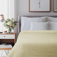 Medallion Jacquard Bedspreads Jacquard Bedspreads Bargoose Home Textiles, Inc. Twin (80" x 116") Natural 