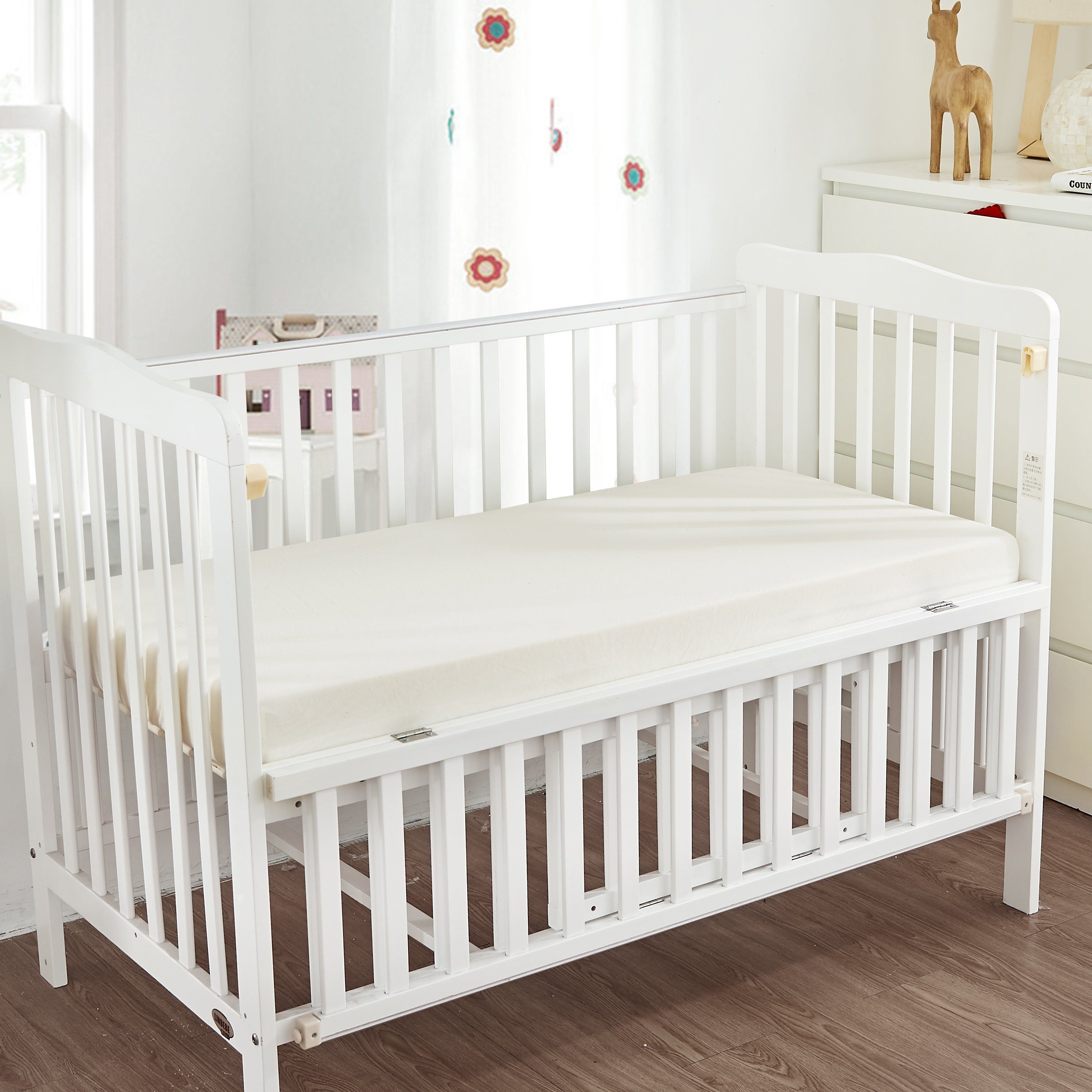 Natural Cotton Fitted Safety® Crib Sheets Crib Sheet Bargoose Home Textiles, Inc. 27" x 54" x 7" 