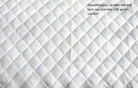 Organic bamboo quilted crib mattress pad
