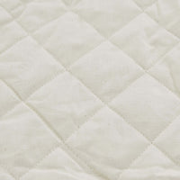 Organic Cotton Waterproof Crib Mattress Protector, showcasing the soft, quilted surface.