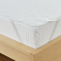 Bargoose Quilted Waterproof Sofa Sleeper Mattress Pads - Anchor Band on a bed with wooden frame.