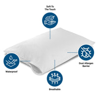 Terry Waterproof Pillow Covers - Enhanced Protection Within your Budget Pillow Protector Bargoose Home Textiles, Inc. 